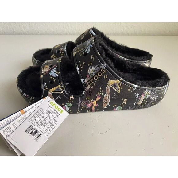 Vera Bradley Crocs Sandals Wizarding World Harry Potter‎ Fur Lined Slides Men 12